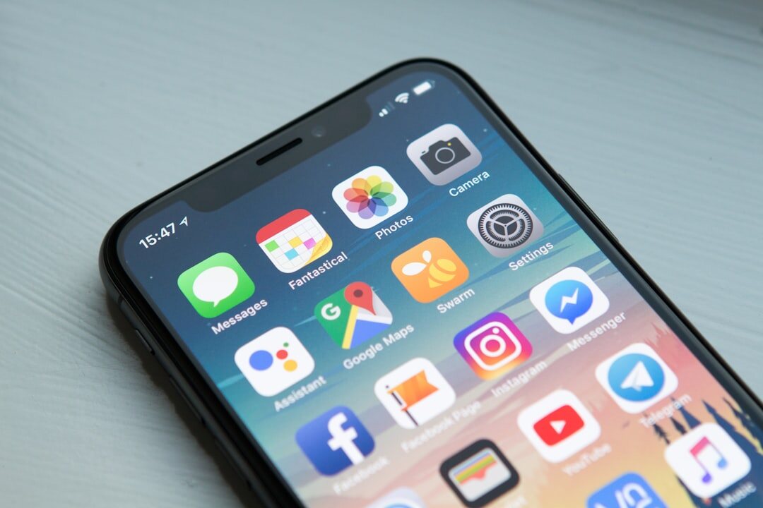 social media phone screen